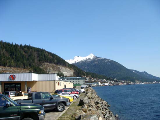 3rd ave bypass seen from the shoreline.