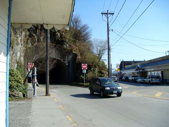 North end of the Ketchikan tunnel.