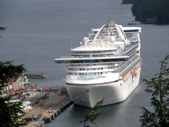 Star Princess zoomed in from 3rd ave in Ketchikan, Alaska May 6, 2008.