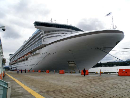 Star Princess up close in Ketchikan, Alaska May 6, 2008.