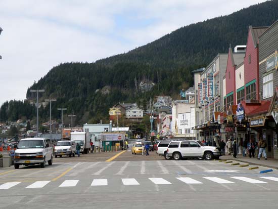 Ketchikan cruise ship dock and tunnel, May 6, 2008.