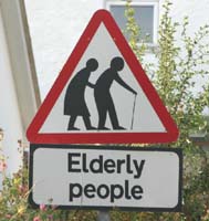 Elderly sign