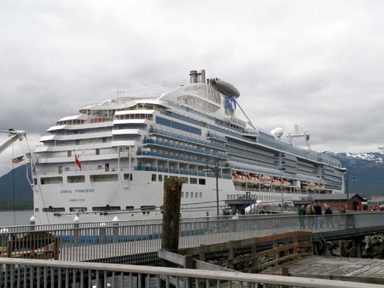 Coral Princess in Ketchikan, Alaska on May 28, 2008.