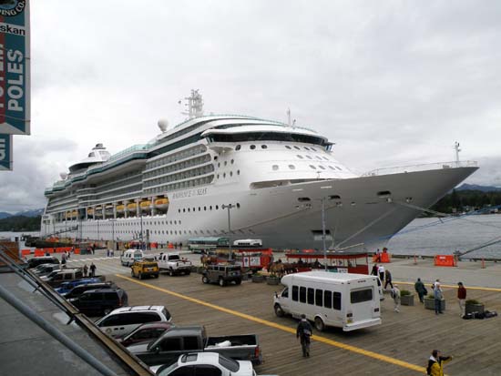 Radiance of the Seas in Ketchikan, Alaksa June 4, 2008.