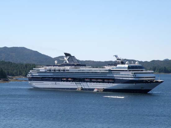 Mercury, anchored in Ketchikan, Alaska. June 10, 2008.