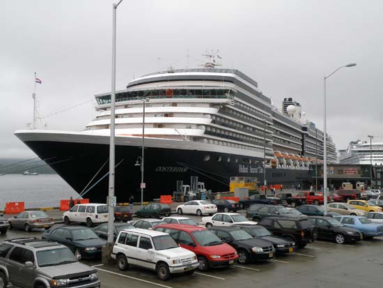 Oosterdam in Ketchikan, Alaska. July 3, 2008.