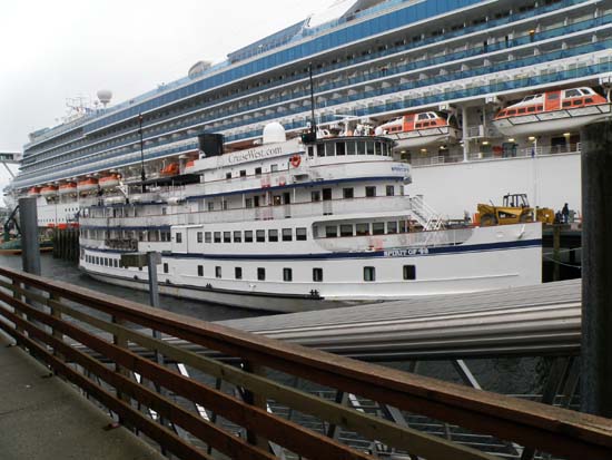 Spirit of '98 in Ketchikan, Alaska. July 3, 2008.