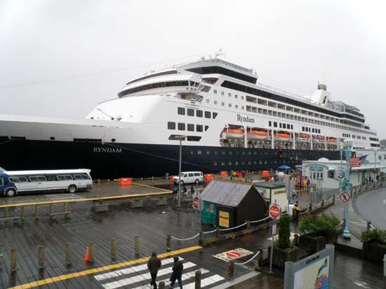 Ryndam in Ketchikan, Alaska. July 7, 2008.