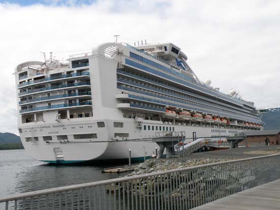 Sapphire Princess in Ketchikan, Alaska. July 14, 2008.