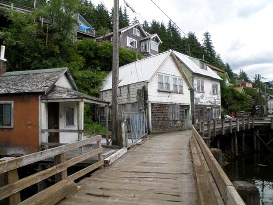 Hopkins Alley in Ketchikan, Alaska. July 14, 2008.