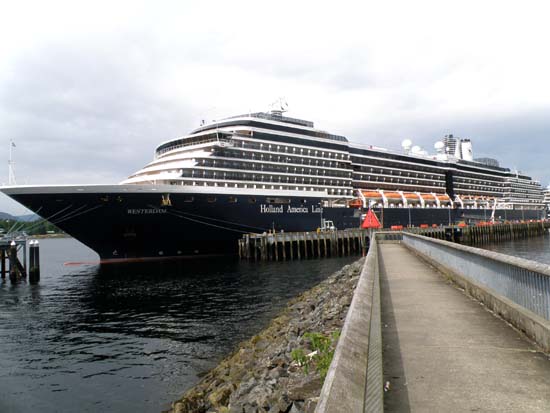 Westerdam in Ketchikan, Alaska. July 25, 2008.