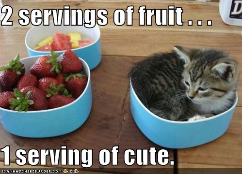 2 servings of fruit... 1 serving of cute.