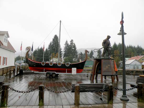 Lost at sea memorial Viking Ship.