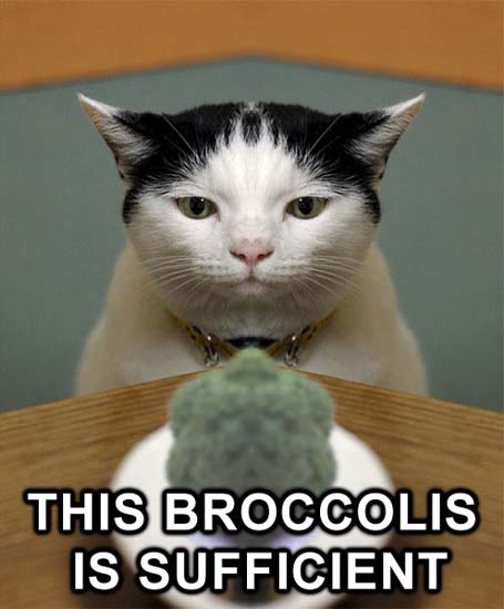 This broccolis is sufficient