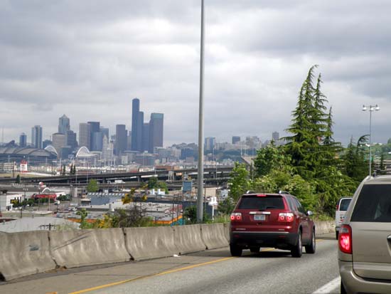 Approaching Seattle, Washington.