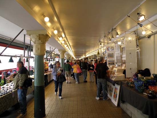 Within Pike Place Market.