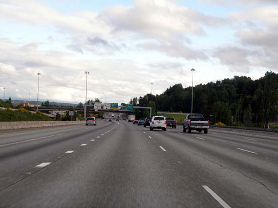 Interstate 5 South of Seattle, Washington.