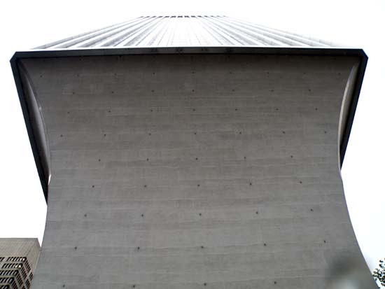 Standing under the Rainier Tower.