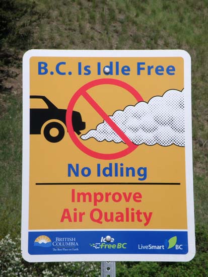 B.C. Is Idle Free / No Idling / Improve Air Quality