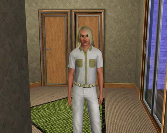 Alex Zenge, the Sims 3 Fabio look-alike.