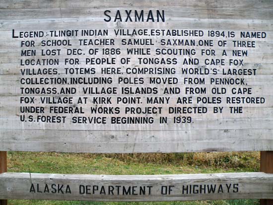 Saxman sign
