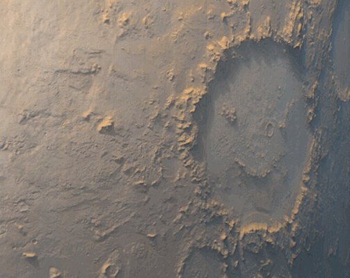 Smiley face on mars