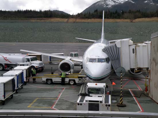 Alaska Airlines jet 778 in Ketchikan