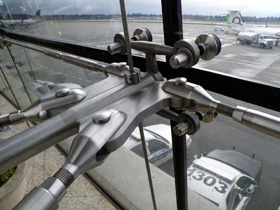 Window brackets for the windows in Sea-Tac.