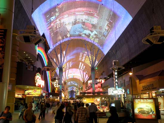 Screen at the Fremont Street Experience