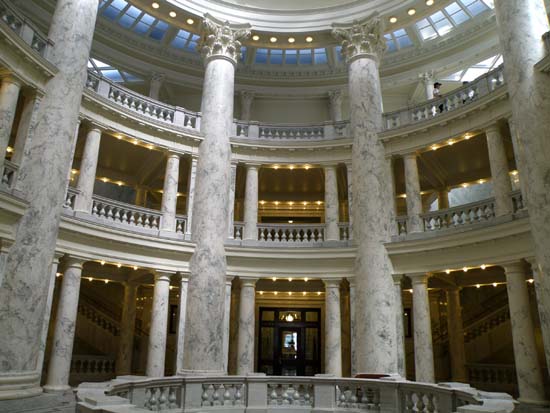 View inside the Idaho Capitol Building