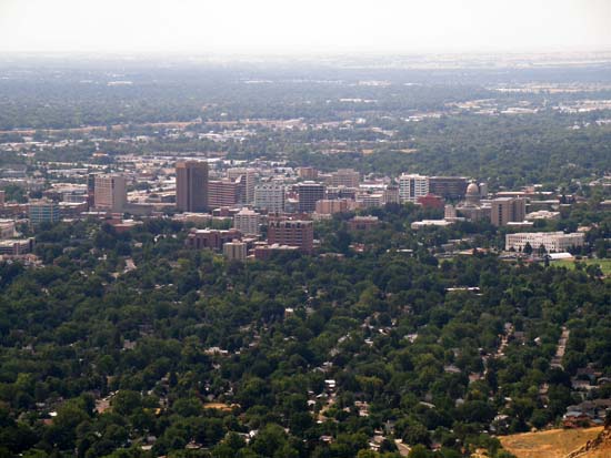 Boise Idaho from Table Rock