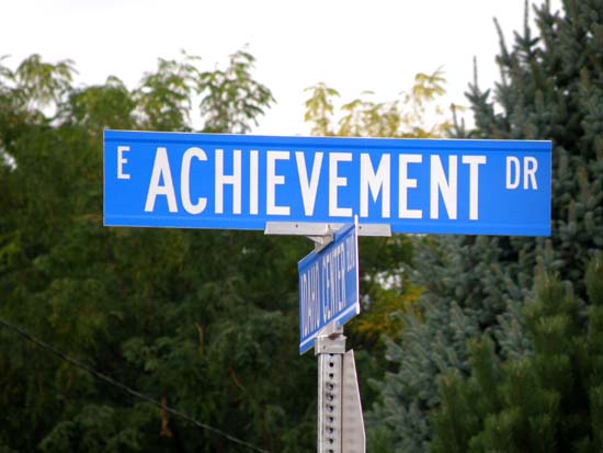 Achievement Drive sign