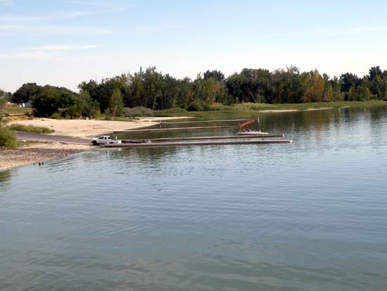 Boat launching ramp