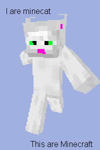 I are minecat This are Minecraft