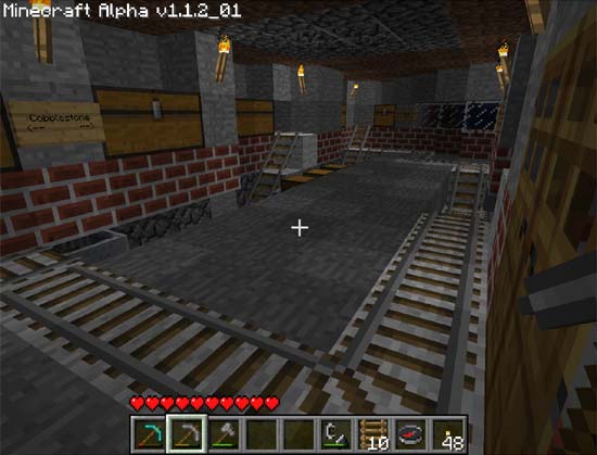 Minecart freight depot