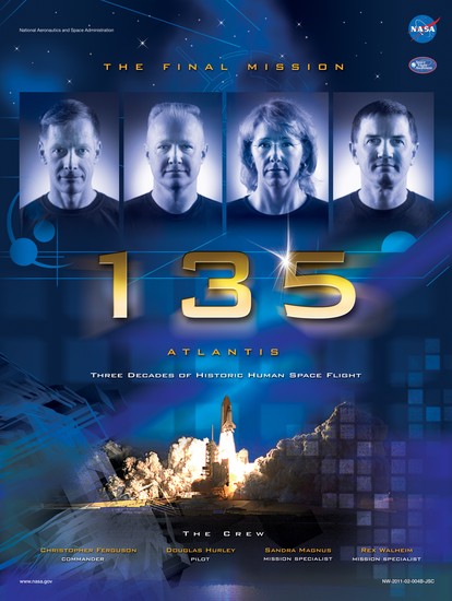 Official STS-135 Poster